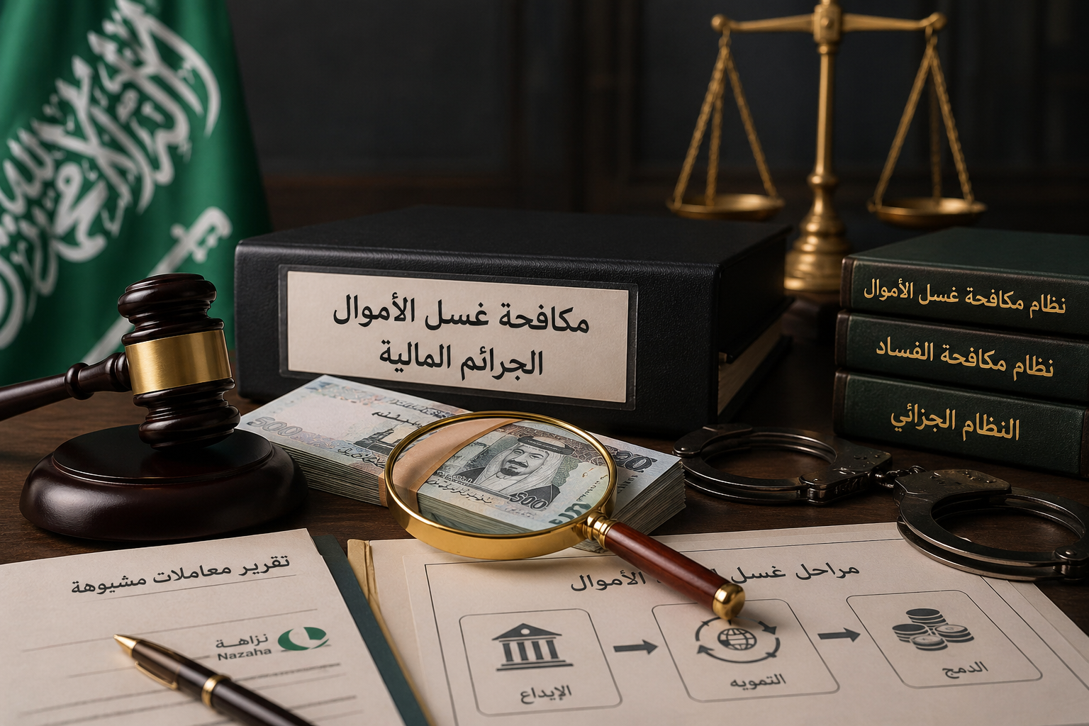 الجرائم المالية وغسيل الأموال: المخاطر والعقوبات في النظام السعودي